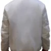 New York Giants Satin White Varsity Jacket