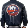 New York Islanders Blue Leather Jacket For Sale