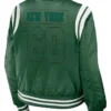 New York Jets Krystina Green Bomber Satin Jacket