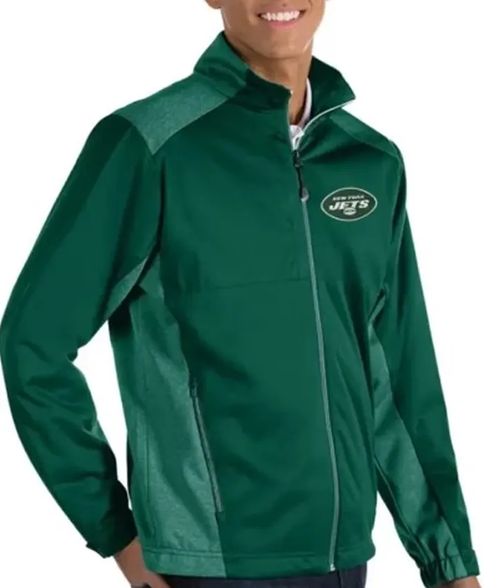 New York Jets Neal Stroman Green Track Jacket