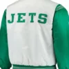 New York Jets White And Green Starter Satin Jacket