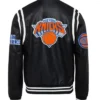 New-York-Knicks-Black-Leather-Jacket-Back