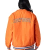 New York Knicks Orange Bomber Jacket Back