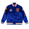 New York Knicks Satin Royal Blue Jacket