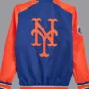 New York Mets Blue And Orange Bomber Starter Jacket For Men And Women