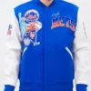 New York Mets Blue Wool Varsity Jacket