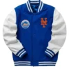 New York Mets Wool Blue And White Varsity Jacket