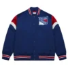 New York Rangers Blue Varsity Satin Jacket