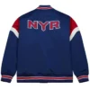 New York Rangers Satin Varsity Jacket