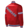 New York Rangers Slider Varsity Jacket