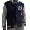 New York Yankee Blue Varsity Cotton Polyester Jacket