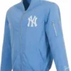 New York Yankee Nylon Blue Bomber Jacket