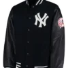 New York Yankee Varsity Black Letterman Jacket
