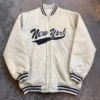 New York Yankees Bomber White Vintage Jacket