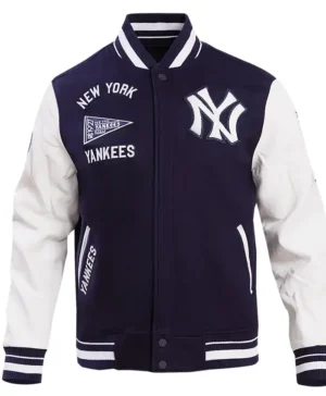 New York Yankees Men’s Rib Wool Varsity Baseball Jacket