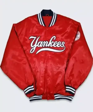 New York Yankees Mens Starter Red Varsity Jacket