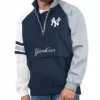 New York Yankees Navy Blue Pullover Zipper Jacket
