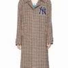 New York Yankees Wool Checked Coat