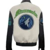 Nova Corkery Minnesota Timberwolves Wool Varsity Jacket Back