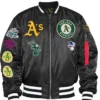 Oakland Athletics MA-1 Black Bomber Jacket