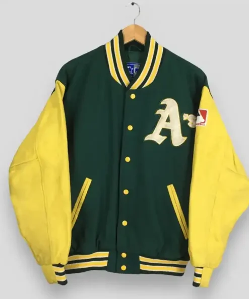 Oakland Athletics Vintage 90’s Leather Varsity Jacket