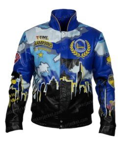 Buy Now NBA Golden State Warriors Championship Leather Jacket