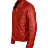 Unisex - Buy Now SZA Super Bowl 2025 Halftime Show Cropped Leather Red Jacket