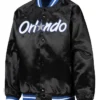 Orlando Magic Black Satin Varsity Jacket