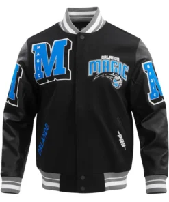Orlando Magic Mashup Black Varsity Jacket