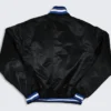Orlando Magic Vintage Black Satin Varsity Jacket Back
