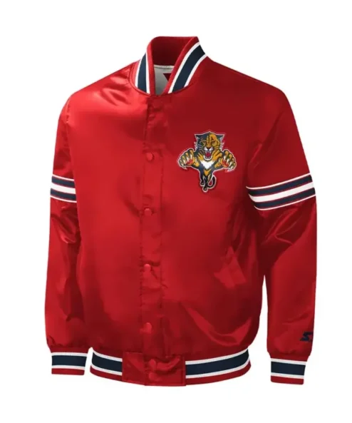 Pfannerstill NHL Florida Panthers Slider Red Varsity Jacket