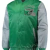 Philadelphia Eagles Chyna Green Satin Varsity Jacket