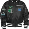 Philadelphia Eagles Kevin Hart Satin Black Jacket