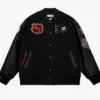 Philadelphia Flyers Black Letterman Varsity Wool Jacket