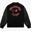 Philadelphia Flyers Black Letterman Wool Jacket For Sale