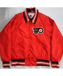 Philadelphia Flyers Orange Buttoned Jacket
