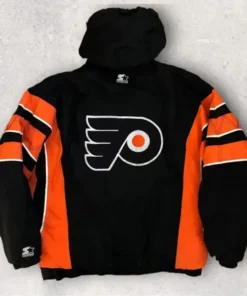 Philadelphia Flyers Vintage And Orange Anorak Jacket