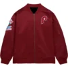 Philadelphia Phillies Burgundy Varsity Zipper Jacket