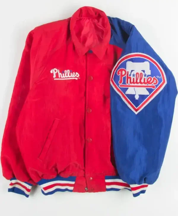 Philadelphia Phillies Red And Blue 90s Starter Jacket