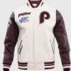 Phillies Letterman Classic World Series Wool Varsity Jacket