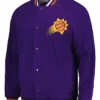Phoenix Suns Purple Wool Full Snap Varsity Jacket