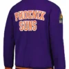 Phoenix Suns Purple Wool Full Snap Varsity Jacket Back