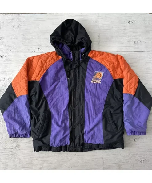 Phoenix Suns Starter Full Snap Varsity Hooded Jacket