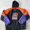Phoenix Suns Starter Full Snap Varsity Hooded Jacket Back
