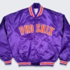 Phoenix Suns Vintage Purple Satin Varsity Jacket
