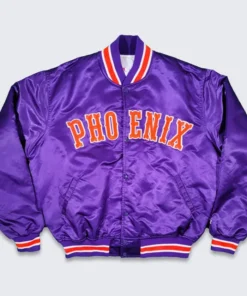 Phoenix Suns Vintage Purple Satin Varsity Jacket
