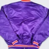 Phoenix Suns Vintage Purple Satin Varsity Jacket Back