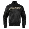 Pittsburgh Penguins Black Classic Satin Varsity Jacket