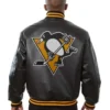 Pittsburgh Penguins Black Leather Jacket