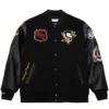 Pittsburgh Penguins Black Team Logo Varsity Jacket